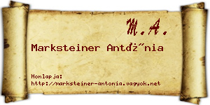 Marksteiner Antónia névjegykártya